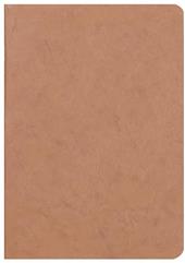 Age Bag Quaderno A5 a punto metallico 14,8x21cm, 96 pagine, a pagine bianche Cognac