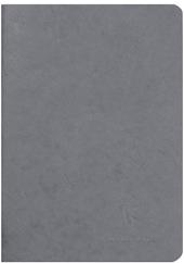 Age Bag Quaderno A5 a punto metallico 14,8x21cm, 96 pagine, a pagine bianche Grigio