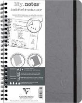 Quaderno spiralato Age Bag, My.Notes 16x21 marg.stacc. 60F DOT Grigio