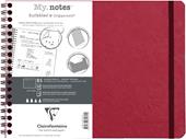 Quaderno spiralato Age Bag, My.Notes 25x19 marg.stacc 60F DOT Rosso