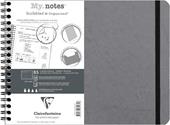 Quaderno spiralato Age Bag, My.Notes 25x19 marg.stacc 60F DOT Grigio