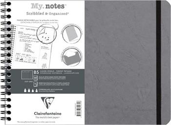 Quaderno spiralato Age Bag, My.Notes 25x19 marg.stacc 60F DOT Grigio  Clairefontaine 2024 | Libraccio.it