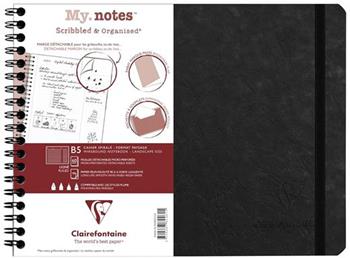 Quaderno spiralato Age Bag, My.Notes 25x19 marg.stacc 60F Rig. Nero  Clairefontaine 2024 | Libraccio.it