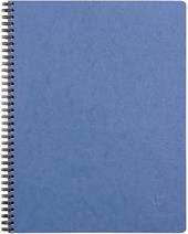 Age Bag Taccuino A4 + spiralato 22,5x29,7cm, 160 pagine, 4 fori a quadretti 5x5 Blu