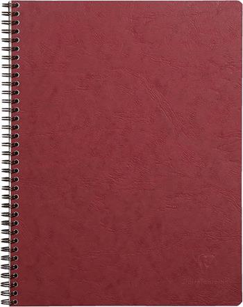 Age Bag Taccuino A4 + spiralato 22,5x29,7cm, 160 pagine, 4 fori a righe Rosso  Clairefontaine 2023 | Libraccio.it