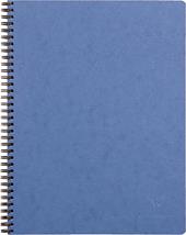 Age Bag Taccuino A4 + spiralato 22,5x29,7cm, 160 pagine, 4 fori a righe Blu