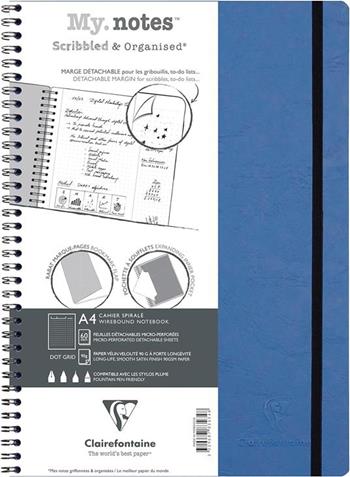 Quaderno spiralato Age Bag, My.Notes 21x29,7 marg.stacc 60F DOT Blue  Clairefontaine 2024 | Libraccio.it