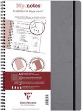 Quaderno spiralato Age Bag, My.Notes 21x29,7 marg.stacc 60F Rig. Grigio