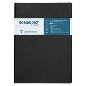 Quaderno Age Bag brossurato extra large a quadretti. Nero