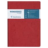 Quaderno Age Bag brossurato extra large a quadretti. Rosso ciliegia