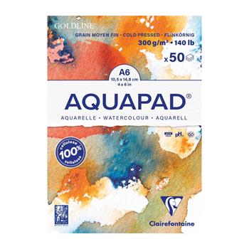 Aquapad Maxi Blocco A6 50 fogli 300 g grana medio fine bianco  Clairefontaine 2026 | Libraccio.it