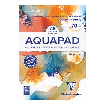 Aquapad Maxi Blocco A5 70 fogli 300 g grana medio fine bianco  Clairefontaine 2026 | Libraccio.it