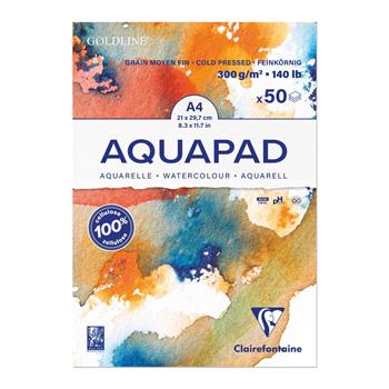 Aquapad Maxi Blocco A4 50 fogli 300 g grana medio fine bianco  Clairefontaine 2026 | Libraccio.it