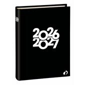 Agenda Quo Vadis TEXTAGENDA 2026-2027, 16 Mesi, giornaliera, Tropika Nero, italiano, Sept/Dec - 12 x 17 cm