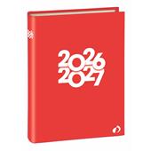 Agenda Quo Vadis TEXTAGENDA 2026-2027, 16 Mesi, giornaliera, Tropika Rosso , italiano, Sept/Dec - 12 x 17 cm