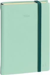 Agenda settimanale 2026, Quo Vadis, 13 mesi, Presidente PREST, multingue, Silk verde acqua, con elastico - 21 x 27 cm&#160;