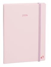 Agenda settimanale 2026, Quo Vadis, 13 mesi, Ministro Pastel rosa - 16 x 24 cm&#160;