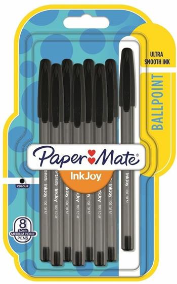 Penna a sfera Papermate Inkjoy 100 punta da 1,0 mm Nera - Blister da 8  Papermate 2020 | Libraccio.it