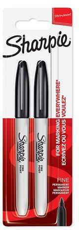 Pennarello indelebile Sharpie Fine Nero - Blister da 2  Sharpie 2020 | Libraccio.it