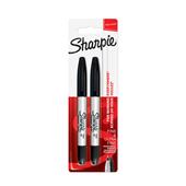 Pennarello indelebile Sharpie Twin-Tip doppia punta Nero - Blister da 2