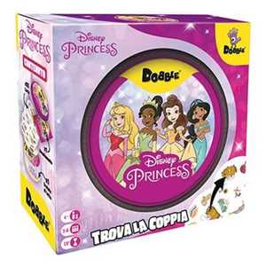 Asmodee - Dobble: Disney Princess - Divertente Gioco Da Tavolo Per Tutta La Famiglia Con Le Principesse Disney, 2-8 Giocatori, 4+ Anni, Edizione In Italiano-image