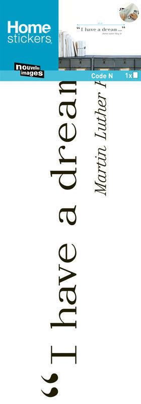 Sticker decoro murale King. I Have a Dream  Delete | Libraccio.it
