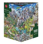 Puzzle 1000 pz Triangolare - Alpine Fun, Tanck