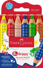 Astuccio da 6 matite colorate Grippy
