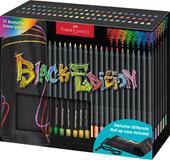 Rotolo da 72 matite colorate Black Edition