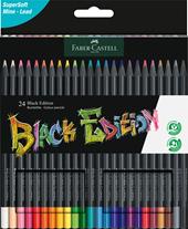 Astuccio cartone da 24 matite colorate triangolari Black Edition