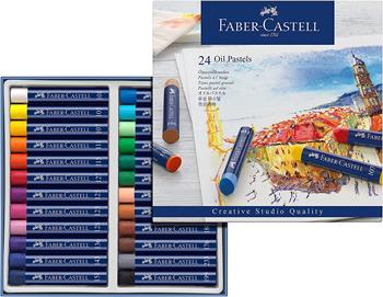 Astuccio in cartone da 24 pastelli a base d&#146;olio Oil Pastels  Faber-Castell 2022 | Libraccio.it