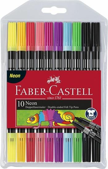 Astuccio in plastica con 10 pennarelli Doppia Punta Neon  Faber-Castell 2019 | Libraccio.it