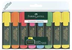 Bustina 6+2 evidenziatori Textliner 48 refill  Faber-Castell 2017 | Libraccio.it