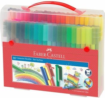 Gift Set con 80 pennarelli Connector Pen + 12 Connector Clips  Faber-Castell 2019 | Libraccio.it