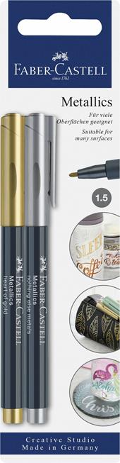 Blister con 2 Marker Metallics heart of gold e nothing else metals