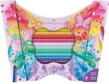 Set in metallo con matite colorate Sparkle, a forma di farfalla  Faber-Castell 2024 | Libraccio.it