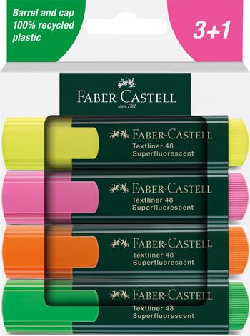Faber Castell Set Evidenziatori TL 48 bustina cartone 4  Faber-Castell 2025 | Libraccio.it