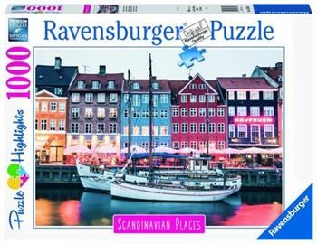 Ravensburger - Puzzle Copenhagen, Danimarca, Collezione Scandinavian Places, 1000 Pezzi, Puzzle Adulti  Ravensburger 2024 | Libraccio.it
