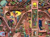 Ravensburger - Puzzle La biblioteca bislacca, 500 Pezzi, Puzzle Adulti