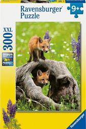 Ravensburger - Puzzle Volpe curiosa, 300 Pezzi XXL, Et&#224; Raccomandata 9+ Anni