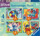 Ravensburger - Puzzle Stitch, Collezione 4 in a Box, 4 puzzle da 12-16-20-24 Pezzi, Et&#224; Raccomandata 3+ Anni
