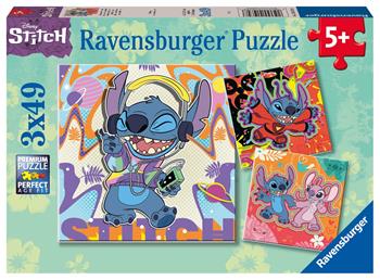 Ravensburger - Puzzle Disney Stitch, Collezione 3x49, 3 Puzzle da 49 Pezzi, Et&#224; Raccomandata 5+ Anni  Ravensburger 2024 | Libraccio.it
