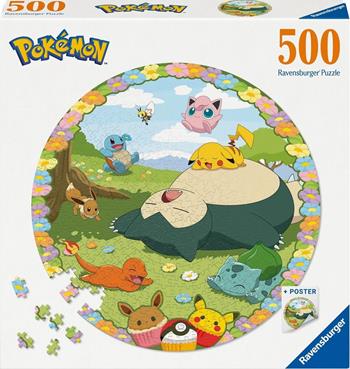 Ravensburger - Puzzle Rotondo Pok&#233;mon, Round Puzzle 500 Pezzi, Puzzle Adulti  Ravensburger 2024 | Libraccio.it