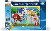 Ravensburger - Puzzle Sonic 100 Pezzi XXL, Et&#224; Raccomandata 6+ Anni