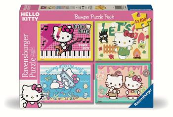 Puzzle Ravensburger Hello Kitty 4 x 100 pezzi  Ravensburger 2026 | Libraccio.it