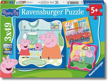 Puzzle Ravensburger Peppa Pig 3 x 49 pezzi  Ravensburger 2026 | Libraccio.it