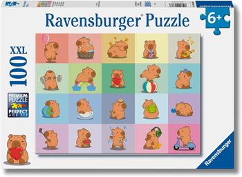 Puzzle Ravensburger Capibara XXL 100 pezzi  Ravensburger 2026 | Libraccio.it