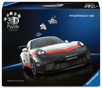 Puzzle 3D Iconics Porsche 911 GT3 Cup108  Ravensburger 2025 | Libraccio.it