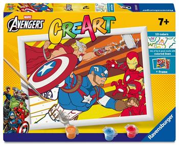 Ravensburger - CreArt Serie D licensed - Captain America, Kit per Dipingere con i Numeri  Ravensburger 2025 | Libraccio.it