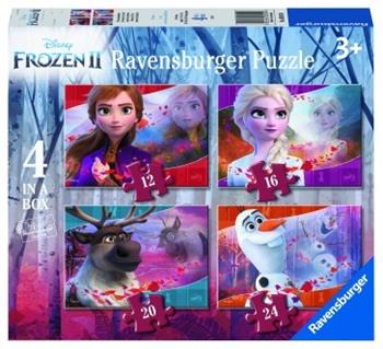 Ravensburger - Puzzle Frozen 2, Collezione 4 in a Box, 4 puzzle da 12-16-20-24 Pezzi, Et&#224; Raccomandata 3+ Anni  Ravensburger 2019 | Libraccio.it